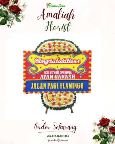 Bunga Papan Congratulation di Blongkeng